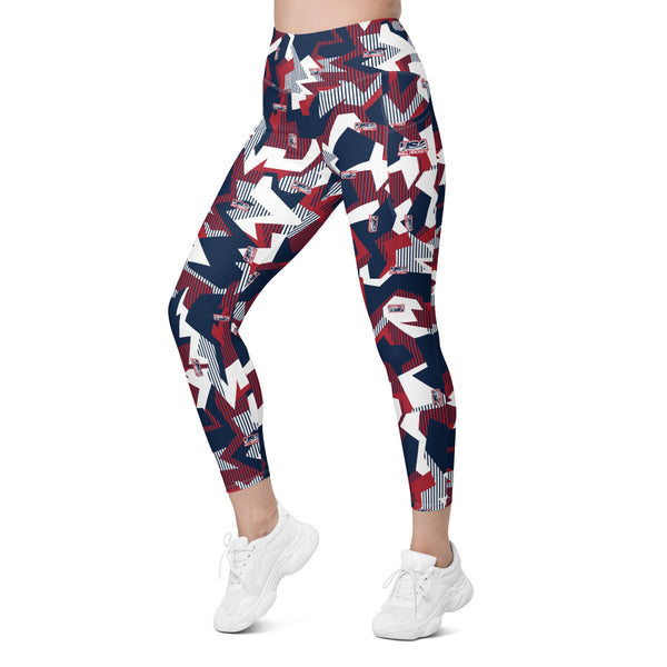 USABH LOGO CAMO LEGGINGS WITH POCKETS