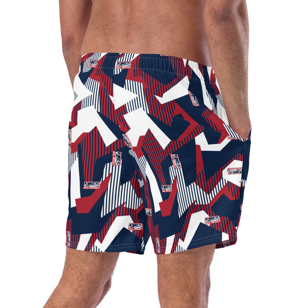 USABH CAMO LOGO POCKETED SHORTS featuring an inner lining to protect your "hockey balls"