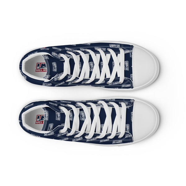 USABH LOGO CANVAS HIGH TOPS