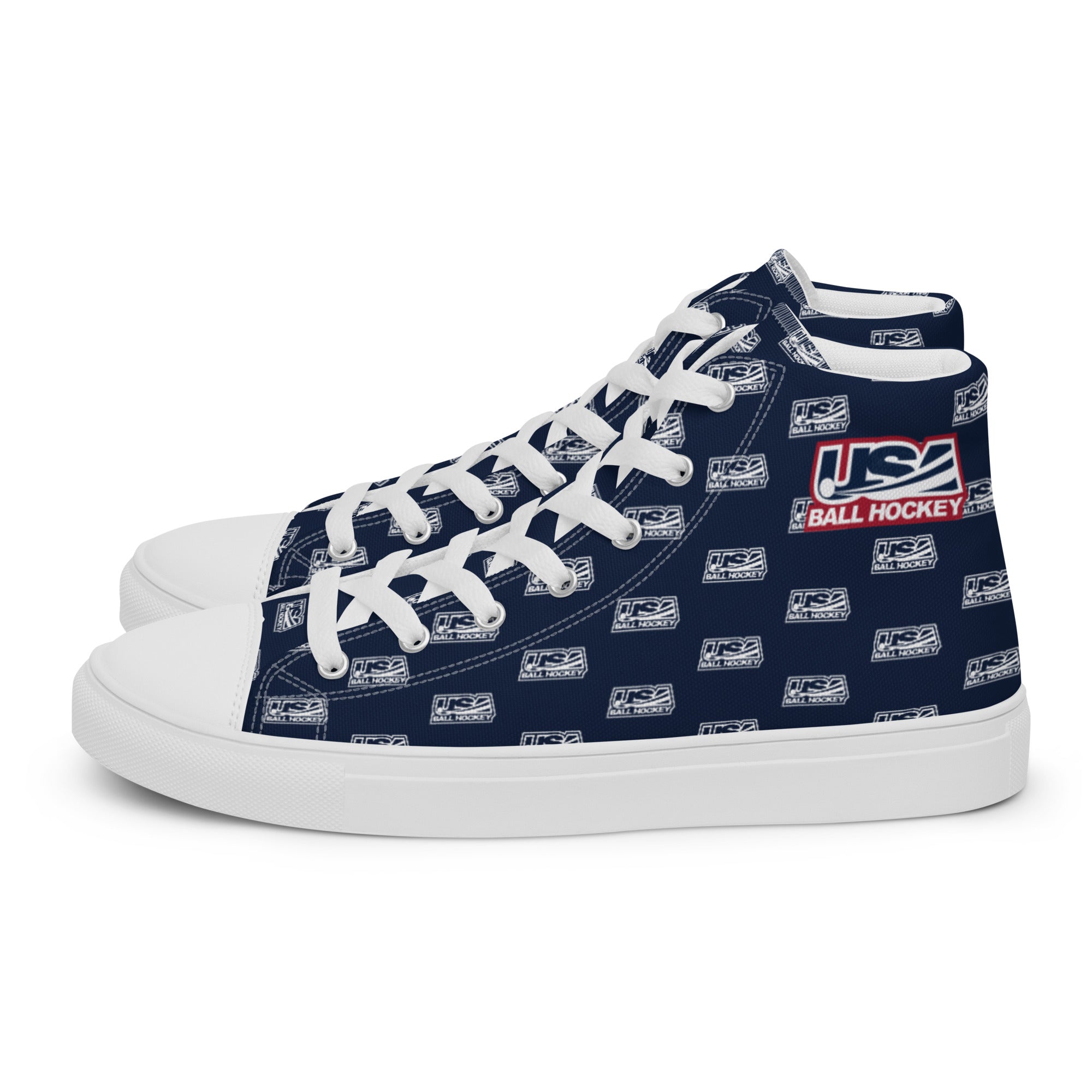 USABH LOGO CANVAS HIGH TOPS