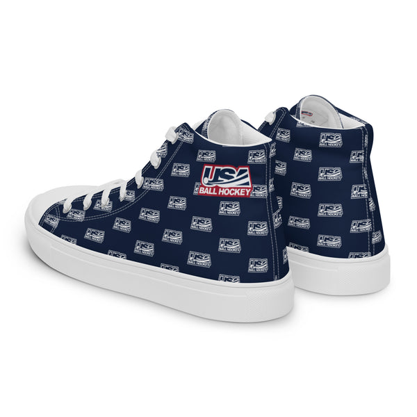 USABH LOGO CANVAS HIGH TOPS